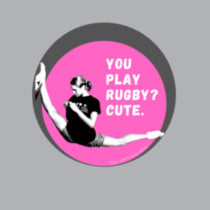 You play rugby? (pink) - Womens Crop Tee Design