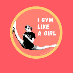 I gym like a girl (orange) - Kids Unisex Classic Tee Design